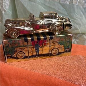 Avon Silver Vintage Car Shaving Mug/Accessory